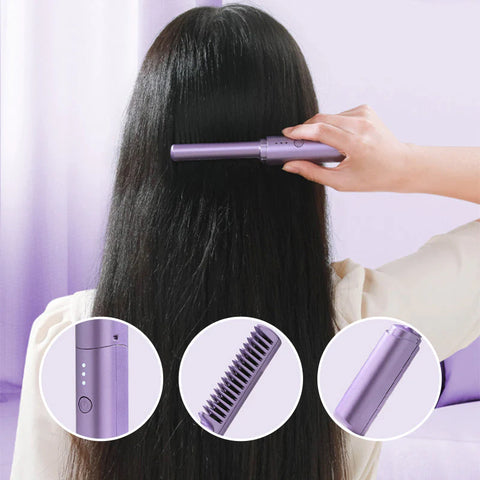 Image of Mini plancha de pelo recargable